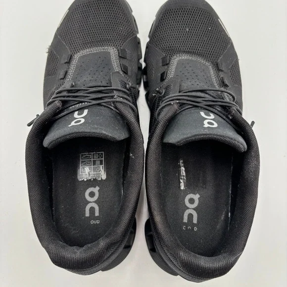 On Cloud Women's Running Shoes Black Mesh Sneakers Size 8 (Swiss Engineering) - Picture 7 of 9